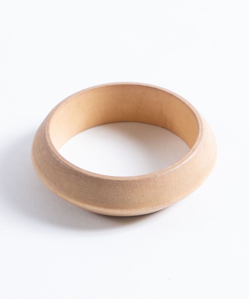 WEGO（ウィゴー）の「WEGO/【2点セット】ウッドバングル（バングル/リストバンド・レディース・ブラウン/キャメル・FREE）」の8枚目の写真