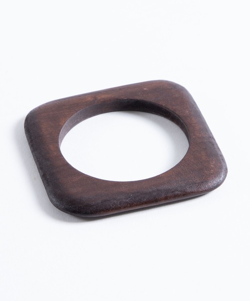 WEGO（ウィゴー）の「WEGO/【2点セット】ウッドバングル（バングル/リストバンド・レディース・ブラウン/キャメル・FREE）」の7枚目の写真