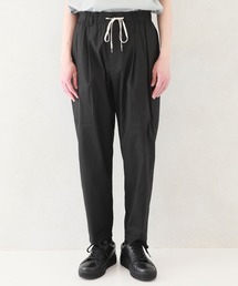 ATTACHMENT | 【KAZUYUKI KUMAGAI】STRETCH CLOTH 2TUCK WIDE TAPERED PT / KP02-009(スラックス)