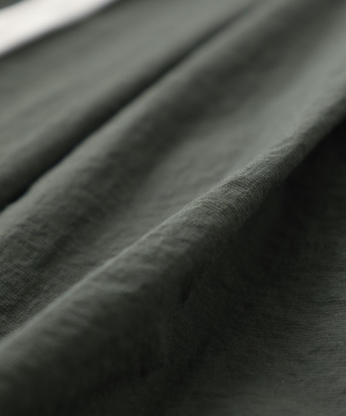 ATTACHMENT（アタッチメント）の「【KAZUYUKI KUMAGAI】STRETCH CLOTH 2TUCK WIDE TAPERED PT / KP02-009（スラックス・メンズ・カーキ/ブラック・3/2/1）」の7枚目の写真