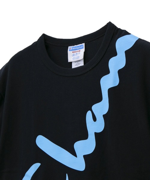 Champion(チャンピオン)の「Champion/チャンピオン LIFE HERITAGE SHORT SLEEVE TEE DIAGONAL OVER(Tシャツ/カットソー・メンズ・ホワイト/ブラック・MEDIUM/LARGE)」の3枚目の写真