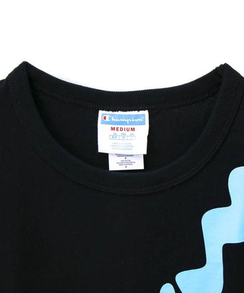 Champion(チャンピオン)の「Champion/チャンピオン LIFE HERITAGE SHORT SLEEVE TEE DIAGONAL OVER(Tシャツ/カットソー・メンズ・ホワイト/ブラック・MEDIUM/LARGE)」の5枚目の写真