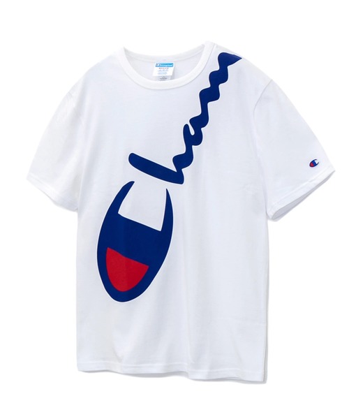 Champion(チャンピオン)の「Champion/チャンピオン LIFE HERITAGE SHORT SLEEVE TEE DIAGONAL OVER(Tシャツ/カットソー・メンズ・ホワイト/ブラック・MEDIUM/LARGE)」の10枚目の写真