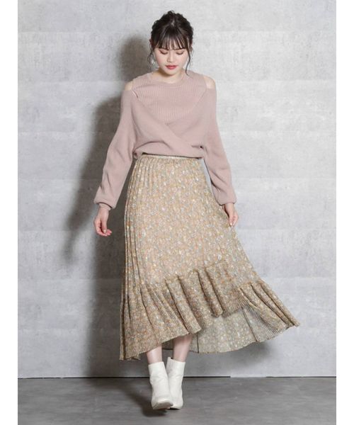 dazzlin（ダズリン）の「ＣｈｅｅｒｙＦｌｏｗｅｒプリーツスカート（スカート・レディース・アイボリー/イエロー/ブルー・SMALL/MEDIUM）」の14枚目の写真