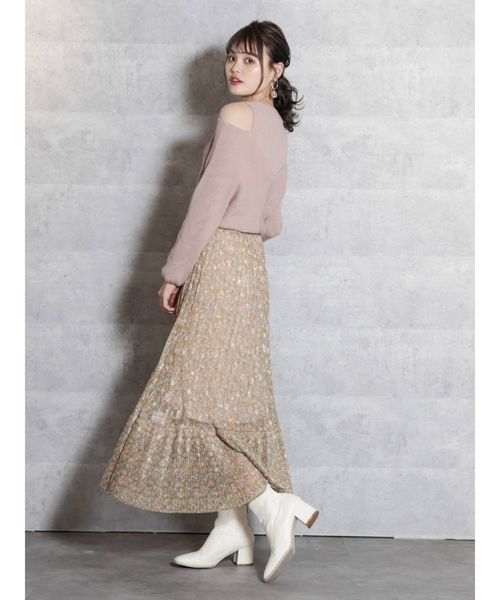 dazzlin（ダズリン）の「ＣｈｅｅｒｙＦｌｏｗｅｒプリーツスカート（スカート・レディース・アイボリー/イエロー/ブルー・SMALL/MEDIUM）」の15枚目の写真