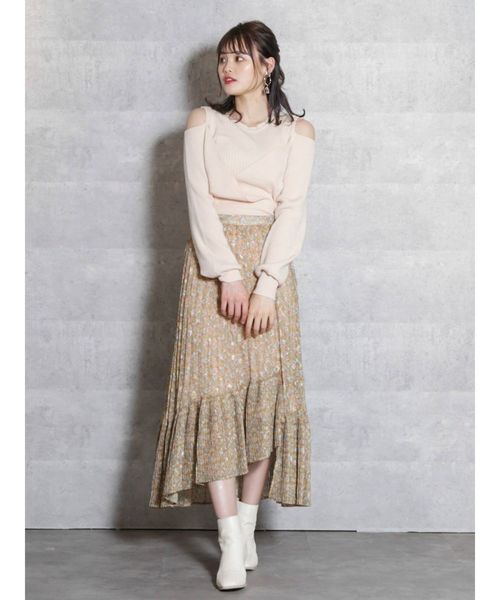 dazzlin（ダズリン）の「ＣｈｅｅｒｙＦｌｏｗｅｒプリーツスカート（スカート・レディース・アイボリー/イエロー/ブルー・SMALL/MEDIUM）」の17枚目の写真