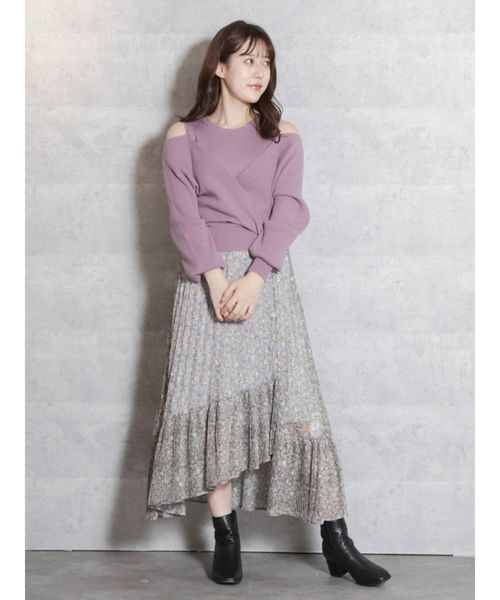 dazzlin（ダズリン）の「ＣｈｅｅｒｙＦｌｏｗｅｒプリーツスカート（スカート・レディース・アイボリー/イエロー/ブルー・SMALL/MEDIUM）」の19枚目の写真