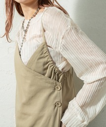 mystic | ラップロングジャンバースカート(ワンピース)