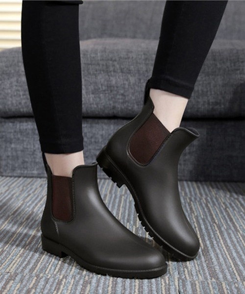 aimoha（アイモハ）の「サイドゴア ショート レインブーツ（レインシューズ・レディース・ピンク/ブラック/グレー/ブラウン・23.0cm/24.0cm/24.5cm/25.0cm/22.5cm/23.5cm/25.5cm/26.0cm/26.5cm/22.0cm）」の18枚目の写真