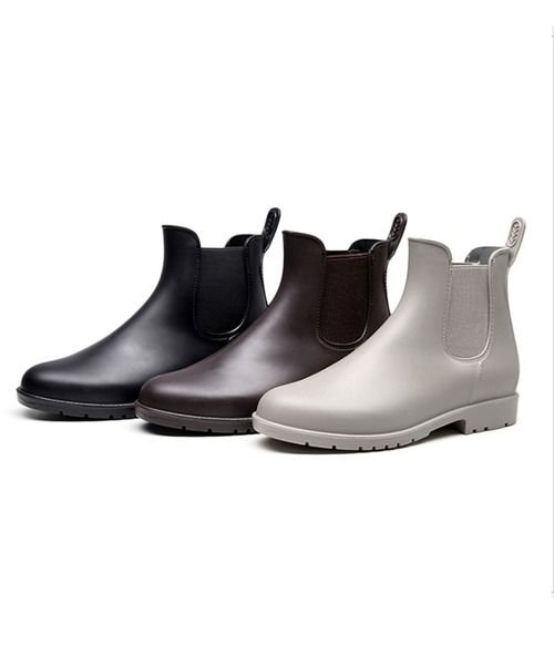 aimoha（アイモハ）の「サイドゴア ショート レインブーツ（レインシューズ・レディース・ピンク/ブラック/グレー/ブラウン・23.0cm/24.0cm/24.5cm/25.0cm/22.5cm/23.5cm/25.5cm/26.0cm/26.5cm/22.0cm）」の15枚目の写真