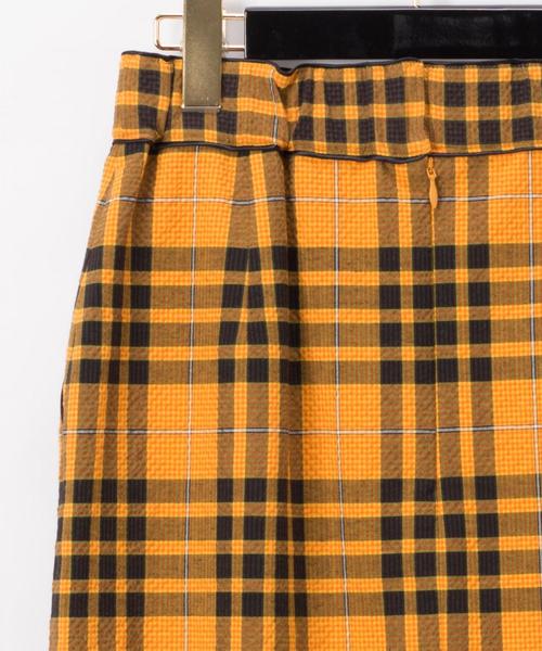 Diagram(ダイアグラム)の「チェックタイトミディスカート(スカート・レディース・グリーン/イエロー・36)」の10枚目の写真