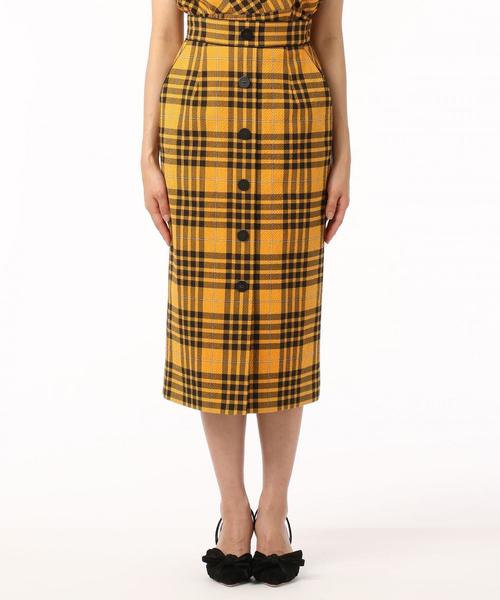 Diagram(ダイアグラム)の「チェックタイトミディスカート(スカート・レディース・グリーン/イエロー・36)」の12枚目の写真