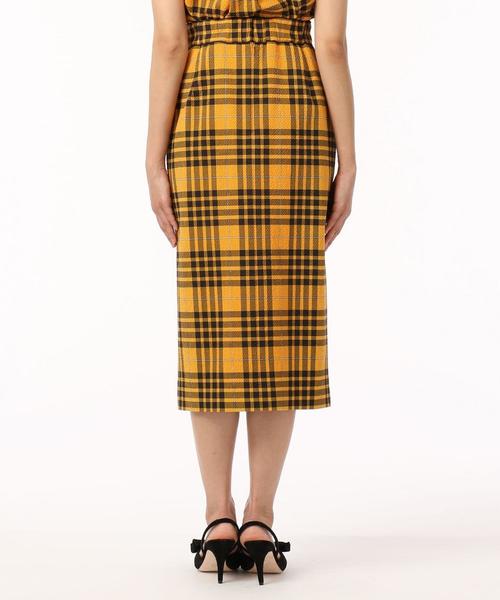 Diagram(ダイアグラム)の「チェックタイトミディスカート(スカート・レディース・グリーン/イエロー・36)」の15枚目の写真