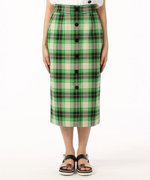 Diagram(ダイアグラム)の「チェックタイトミディスカート(スカート・レディース・グリーン/イエロー・36)」の19枚目の写真