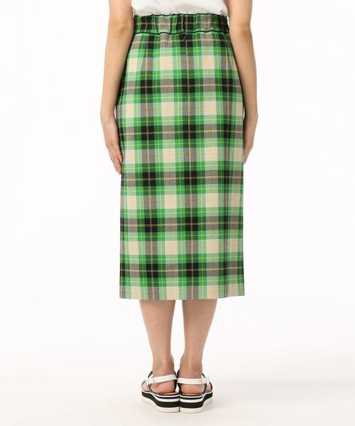 Diagram(ダイアグラム)の「チェックタイトミディスカート(スカート・レディース・グリーン/イエロー・36)」の21枚目の写真