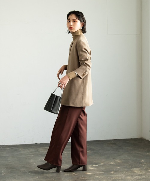 Aunt Marie's（アントマリーズ）の「【低身長向けSサイズ有】センターシームセミワイドカラースラックス / AUNT MARIE'S（スラックス・レディース・オリーブ/グリーン/ブラウン/ダークブラウン・SMALL/FREE）」の20枚目の写真