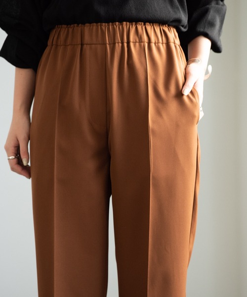 Aunt Marie's（アントマリーズ）の「【低身長向けSサイズ有】センターシームセミワイドカラースラックス / AUNT MARIE'S（スラックス・レディース・オリーブ/グリーン/ブラウン/ダークブラウン・SMALL/FREE）」の12枚目の写真
