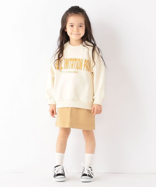 【美品】♡ Main story スウェット　4y セール】【SHIPS any別注】MONMIMI:プリント ビッグ スウェット