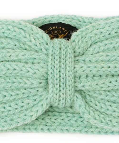 SHIPS any（シップス エニィ）の「HIGHLAND 2000: リブ ヘアバンド（ヘアバンド・レディース・グレー/ライトグリーン・ONE SIZE）」の4枚目の写真