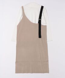 [ 2点セット ]ニットジャンスカワンピース+ロンTセット