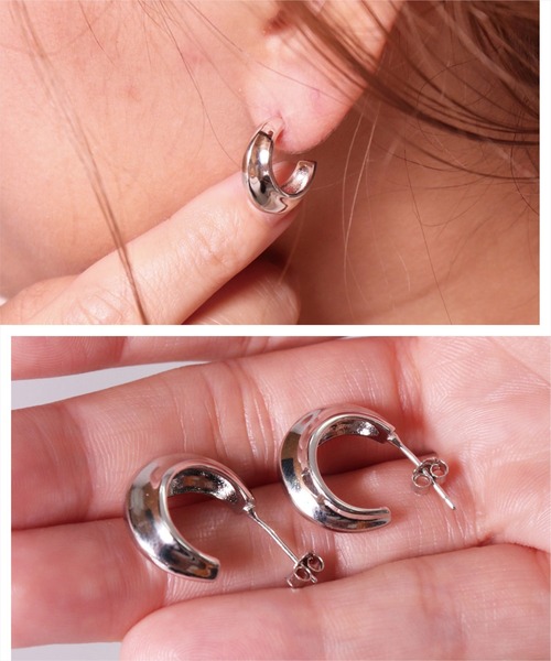 BAYBLO（ベイブロ）の「(EL)【ユニセックス】シルバー925 デザイン ピアス[2個入り/両耳用]（ピアス（両耳用）・レディース・シルバー系その他/シルバー系その他2/シルバー系その他3/シルバー系その他4/シルバー系その他5/シルバー系その他6/シルバー系その他7/その他8/その他9/その他10/その他11/その他12/その他13/その他14/その他15/その他16/その他17/その他18/その他19/その他20/その他21/その他22/その他23/その他24/その他25/その他26/その他27/その他28/その他29/その他30/その他31/その他32/その他33/その他34/その他35/その他1/その他2/その他3/その他4・FREE）」の16枚目の写真