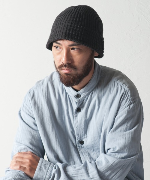 RACAL（ラカル）の「Down Brim Knit Metro Hat / ダウンブリムニットメトロハット（ニットキャップ/ビーニー・メンズ・ブラック/アイボリー/ブラウン/ベージュ/チャコールグレー/オリーブ・FREE）」の12枚目の写真