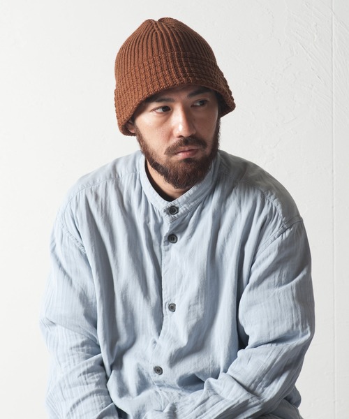 RACAL（ラカル）の「Down Brim Knit Metro Hat / ダウンブリムニットメトロハット（ニットキャップ/ビーニー・メンズ・ブラック/アイボリー/ブラウン/ベージュ/チャコールグレー/オリーブ・FREE）」の20枚目の写真