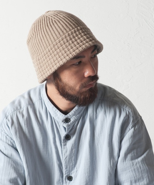 RACAL（ラカル）の「Down Brim Knit Metro Hat / ダウンブリムニットメトロハット（ニットキャップ/ビーニー・メンズ・ブラック/アイボリー/ブラウン/ベージュ/チャコールグレー/オリーブ・FREE）」の10枚目の写真
