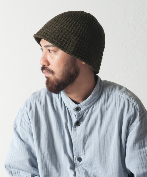 RACAL（ラカル）の「Down Brim Knit Metro Hat / ダウンブリムニットメトロハット（ニットキャップ/ビーニー・メンズ・ブラック/アイボリー/ブラウン/ベージュ/チャコールグレー/オリーブ・FREE）」の19枚目の写真