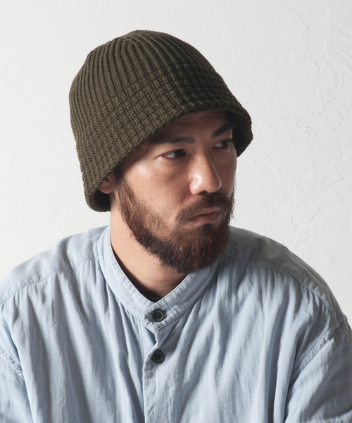 RACAL（ラカル）の「Down Brim Knit Metro Hat / ダウンブリムニットメトロハット（ニットキャップ/ビーニー・メンズ・ブラック/アイボリー/ブラウン/ベージュ/チャコールグレー/オリーブ・FREE）」の15枚目の写真