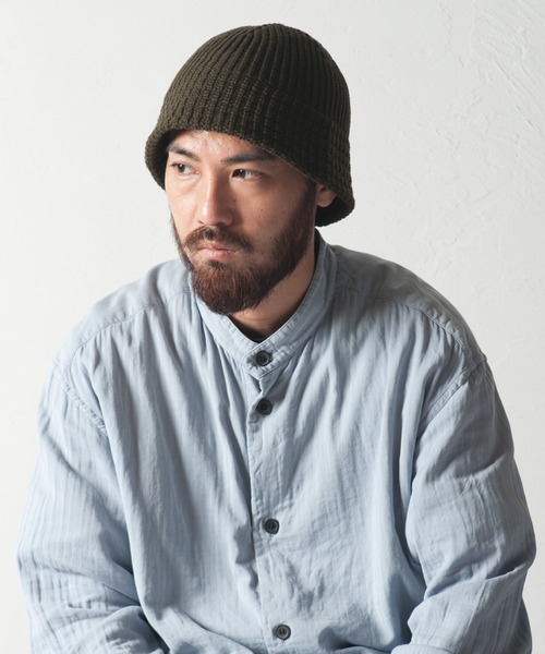 RACAL（ラカル）の「Down Brim Knit Metro Hat / ダウンブリムニットメトロハット（ニットキャップ/ビーニー・メンズ・ブラック/アイボリー/ブラウン/ベージュ/チャコールグレー/オリーブ・FREE）」の13枚目の写真