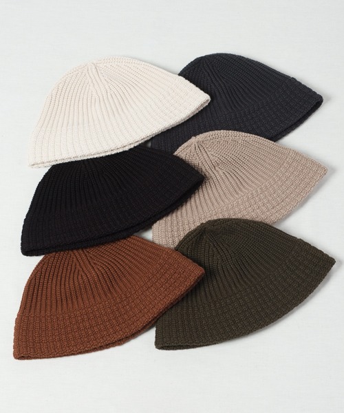 RACAL（ラカル）の「Down Brim Knit Metro Hat / ダウンブリムニットメトロハット（ニットキャップ/ビーニー・メンズ・ブラック/アイボリー/ブラウン/ベージュ/チャコールグレー/オリーブ・FREE）」の17枚目の写真