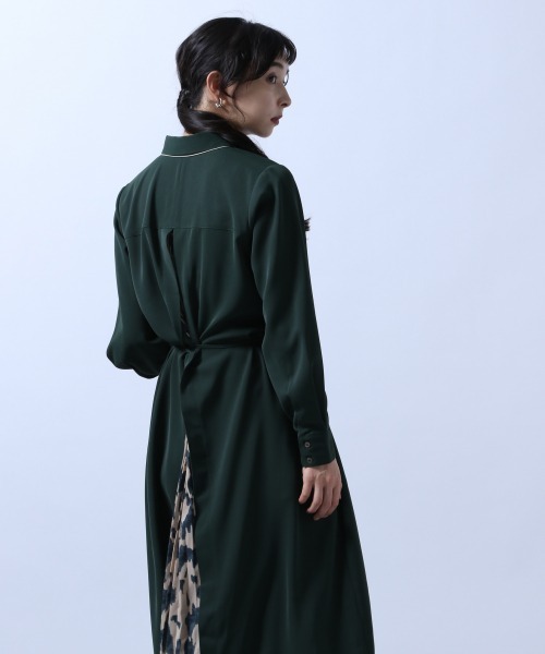 HARE（ハレ）の「バックプリーツガラワンピース(HARE)（シャツ 