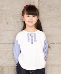 RAGMART | ストライプ切り替えロングスリーブTシャツ(Tシャツ/カットソー)