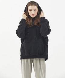【MANAVIS7 】BOXY EMBROIDERY HOODIE / ボクシー 刺繍フーディ