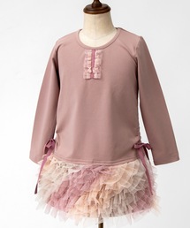 panpantutu（パンパンチュチュ）の「ミルフィーユワンピース(長袖)【XL/130-140cm】（ワンピース・キッズ）」