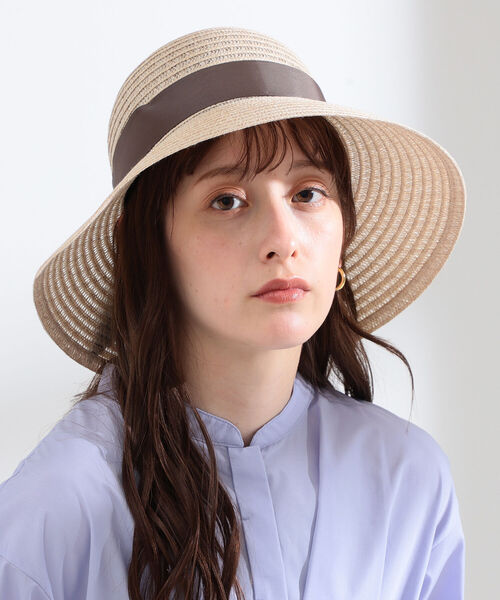 Ray BEAMS（レイビームス）の「Ray BEAMS / リボン ハット（ハット・レディース・ブラウン/ライトグレー/ナチュラル・ONE SIZE）」の15枚目の写真