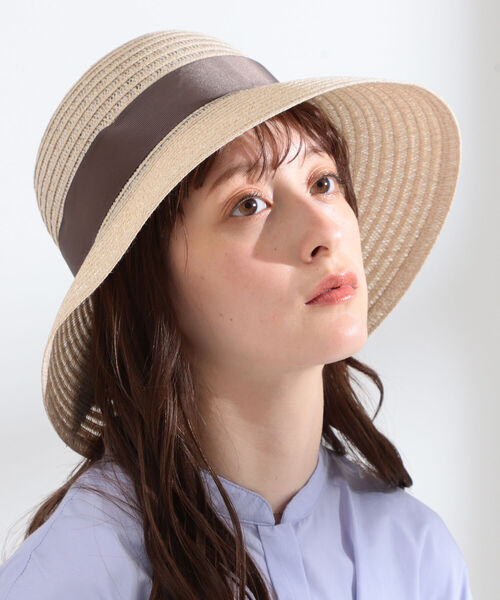 Ray BEAMS（レイビームス）の「Ray BEAMS / リボン ハット（ハット・レディース・ブラウン/ライトグレー/ナチュラル・ONE SIZE）」の16枚目の写真