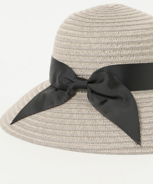 Ray BEAMS（レイビームス）の「Ray BEAMS / リボン ハット（ハット・レディース・ブラウン/ライトグレー/ナチュラル・ONE SIZE）」の9枚目の写真