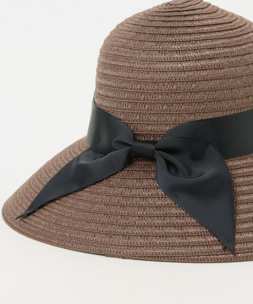 Ray BEAMS（レイビームス）の「Ray BEAMS / リボン ハット（ハット・レディース・ブラウン/ライトグレー/ナチュラル・ONE SIZE）」の4枚目の写真