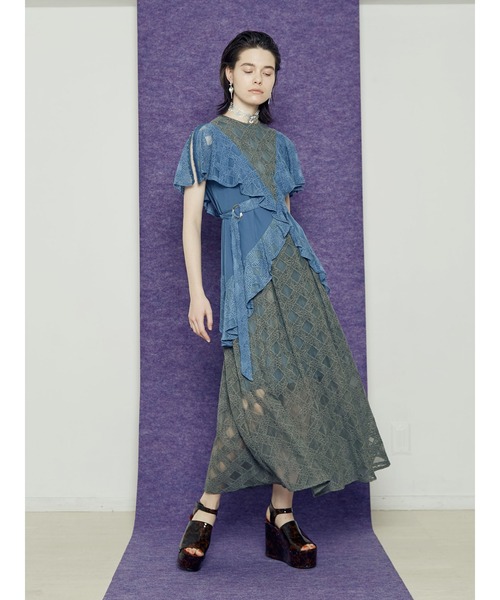 パメオポーズ ワンピース Sheer Point Line Dress – PAMEO POSE | 公式オンラインストア