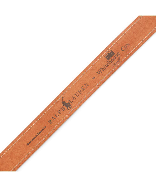 POLO RALPH LAUREN（ポロ ラルフ ローレン）の「トップステッチド レザー ベルト（ベルト・メンズ・ブラウン・32/34/36）」の4枚目の写真