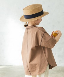 pairmanon | 【USAコットン100%】【リンクコーデ】配色ステッチ半袖Tシャツ(Tシャツ/カットソー)