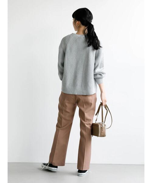 earth music&ecology（アースミュージックアンドエコロジー）の「BIGシルエットカーディガン ＊（カーディガン/ボレロ・レディース・ラベンダー/ベージュ/アイボリー/サックスブルー・FREE）」の18枚目の写真