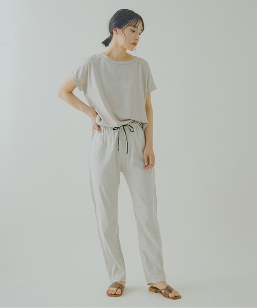 Kelen(ケレン)の「「KELEN / ケレン」リネンレーヨンイージーパンツ"Alto Linen"(その他パンツ・レディース・チャコールグレー/ブラック/アイボリー/グレイッシュベージュ・S/M/L/XS)」の13枚目の写真