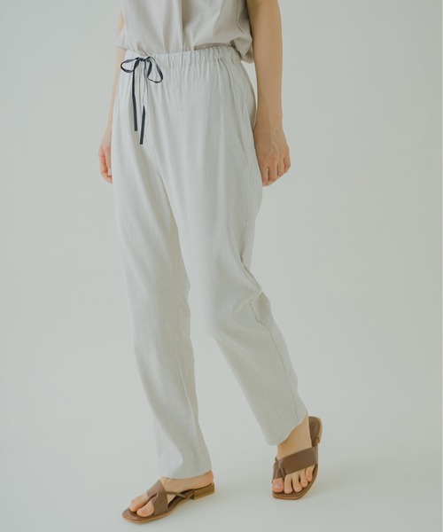 Kelen(ケレン)の「「KELEN / ケレン」リネンレーヨンイージーパンツ"Alto Linen"(その他パンツ・レディース・チャコールグレー/ブラック/アイボリー/グレイッシュベージュ・S/M/L/XS)」の10枚目の写真