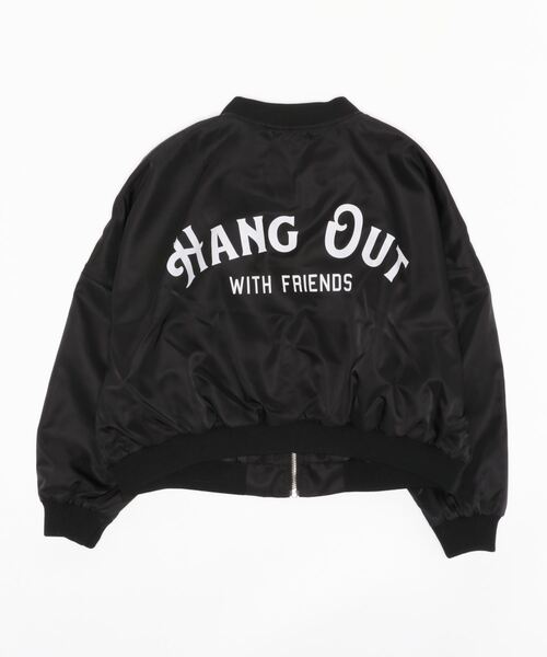 repipi armario(レピピ アルマリオ)の「バックプリントMA-1(MA-1・キッズ・カーキ/ブラック・SMALL/LARGE/MEDIUM)」の4枚目の写真