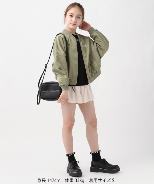 repipi armario(レピピ アルマリオ)の「バックプリントMA-1(MA-1・キッズ・カーキ/ブラック・SMALL/LARGE/MEDIUM)」の8枚目の写真