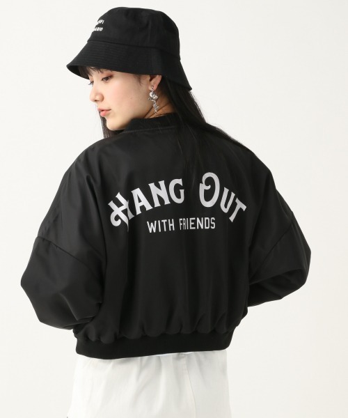 repipi armario(レピピ アルマリオ)の「バックプリントMA-1(MA-1・キッズ・カーキ/ブラック・SMALL/LARGE/MEDIUM)」の10枚目の写真