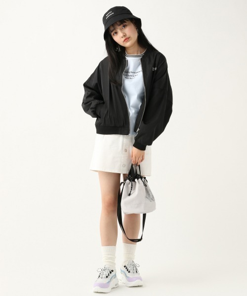 repipi armario(レピピ アルマリオ)の「バックプリントMA-1(MA-1・キッズ・カーキ/ブラック・SMALL/LARGE/MEDIUM)」の5枚目の写真